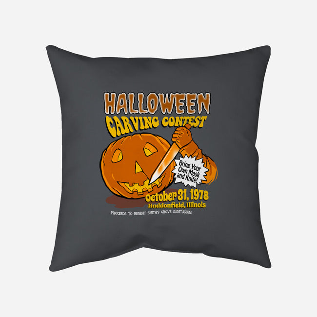 Halloween Carving Contest-None-Non-Removable Cover w Insert-Throw Pillow-tonynichols