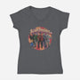 Scary Friends-Womens-V-Neck-Tee-tonynichols