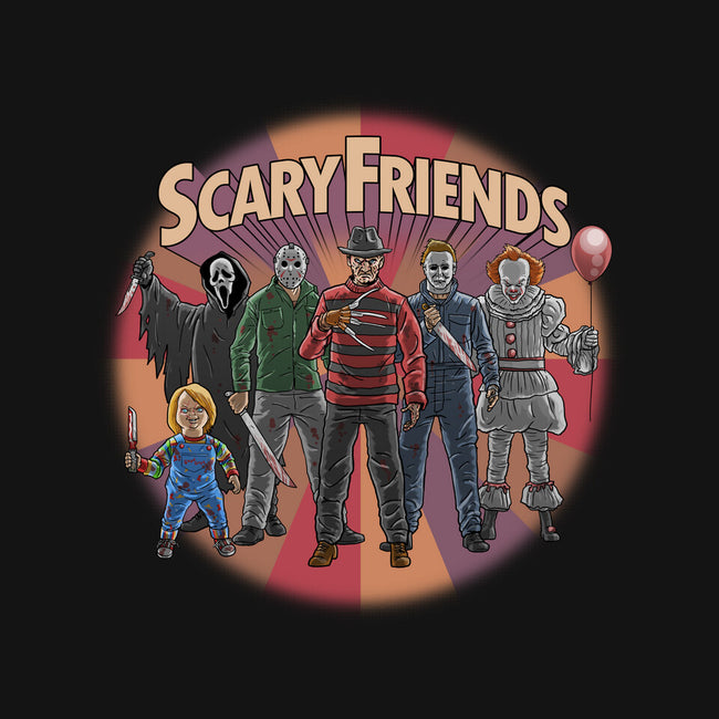 Scary Friends-Womens-Fitted-Tee-tonynichols