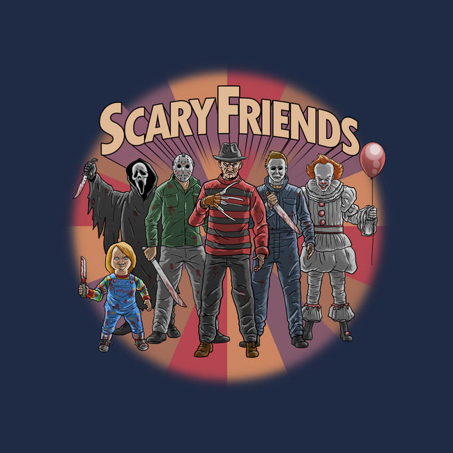 Scary Friends-Womens-Basic-Tee-tonynichols