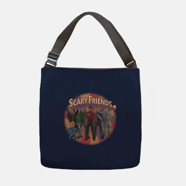 Scary Friends-None-Adjustable Tote-Bag-tonynichols