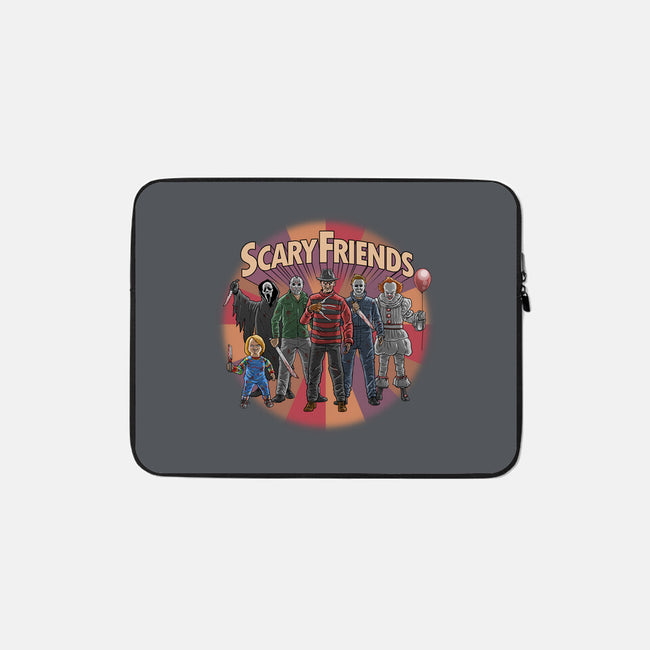 Scary Friends-None-Zippered-Laptop Sleeve-tonynichols