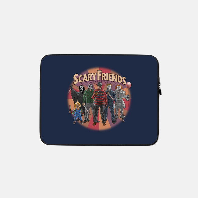 Scary Friends-None-Zippered-Laptop Sleeve-tonynichols