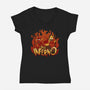 The Inferno-Womens-V-Neck-Tee-Spedy93