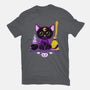 Purr Evil Evil Cat-Womens-Basic-Tee-Nelelelen