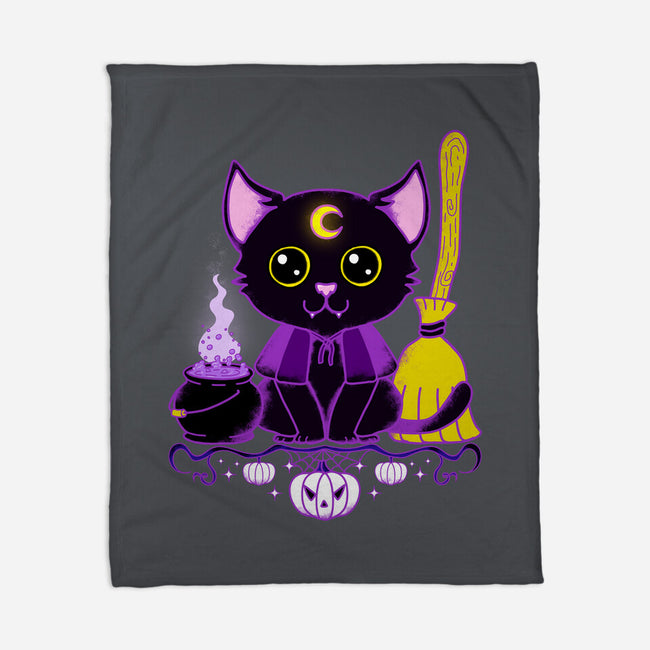Purr Evil Evil Cat-None-Fleece-Blanket-Nelelelen