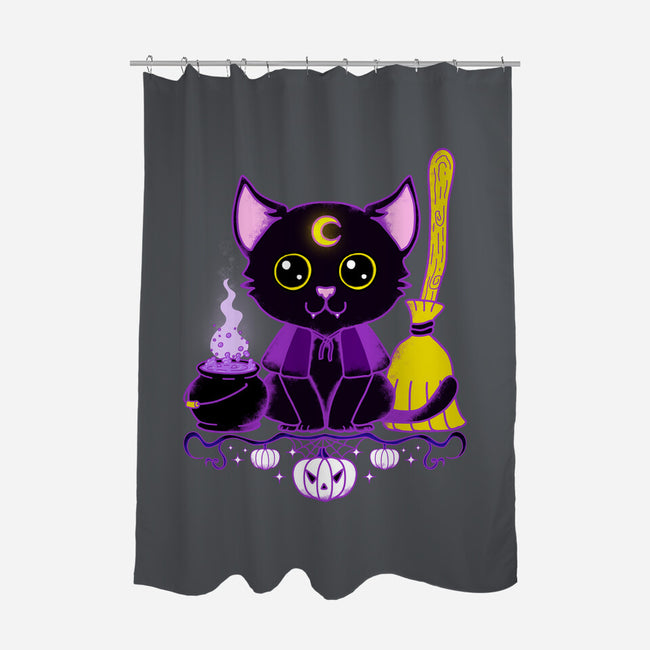 Purr Evil Evil Cat-None-Polyester-Shower Curtain-Nelelelen