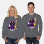 Purr Evil Evil Cat-Unisex-Crew Neck-Sweatshirt-Nelelelen