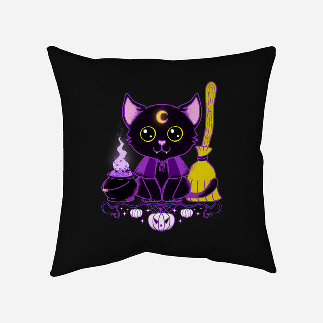 Purr Evil Evil Cat-None-Non-Removable Cover w Insert-Throw Pillow-Nelelelen