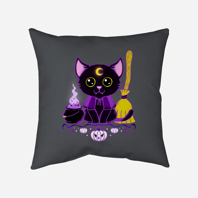 Purr Evil Evil Cat-None-Removable Cover-Throw Pillow-Nelelelen