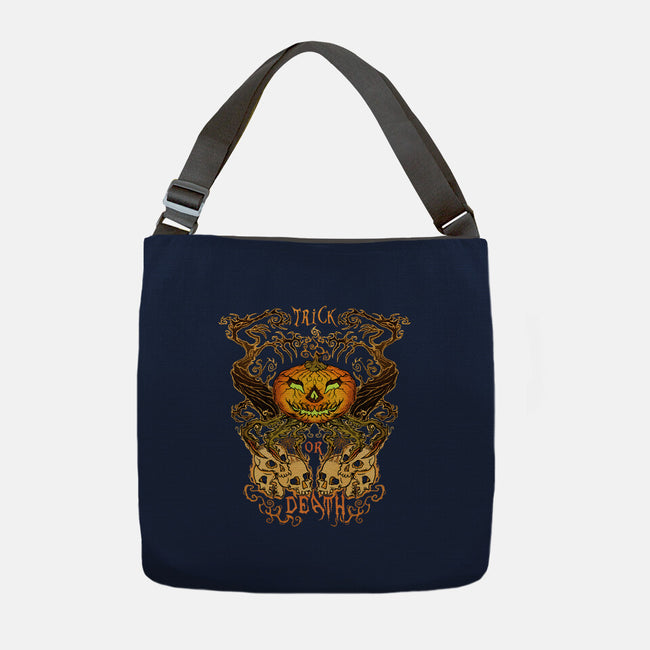 Trick Or Death-None-Adjustable Tote-Bag-Damyanoman