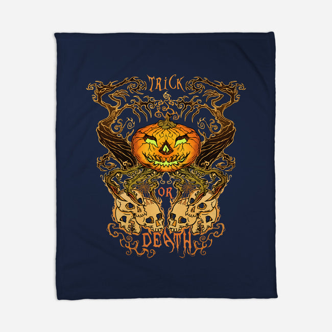 Trick Or Death-None-Fleece-Blanket-Damyanoman