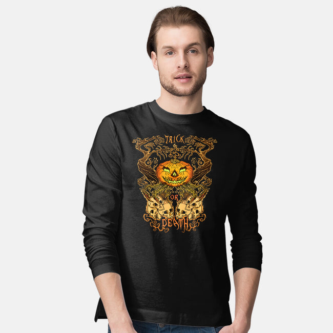 Trick Or Death-Mens-Long Sleeved-Tee-Damyanoman