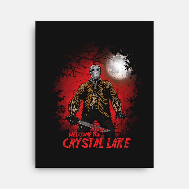 Welcome To Crystal Lake-None-Stretched-Canvas-turborat14