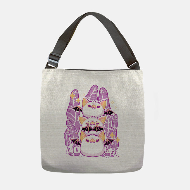 Cute Honduran White Bats-None-Adjustable Tote-Bag-xMorfina