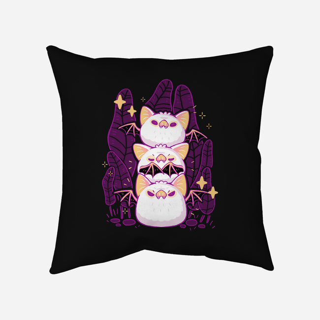 Cute Honduran White Bats-None-Non-Removable Cover w Insert-Throw Pillow-xMorfina