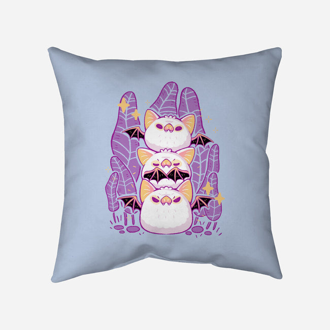 Cute Honduran White Bats-None-Removable Cover w Insert-Throw Pillow-xMorfina