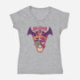 Ghost Party Halloween-Womens-V-Neck-Tee-MMNINESTD