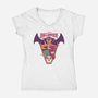 Ghost Party Halloween-Womens-V-Neck-Tee-MMNINESTD