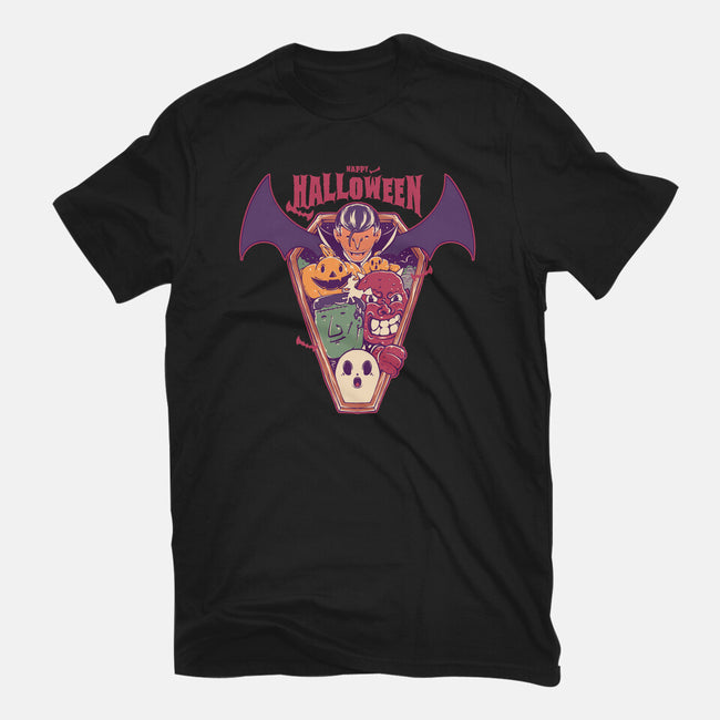 Ghost Party Halloween-Mens-Heavyweight-Tee-MMNINESTD