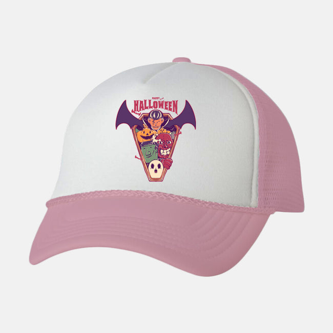 Ghost Party Halloween-Unisex-Trucker-Hat-MMNINESTD