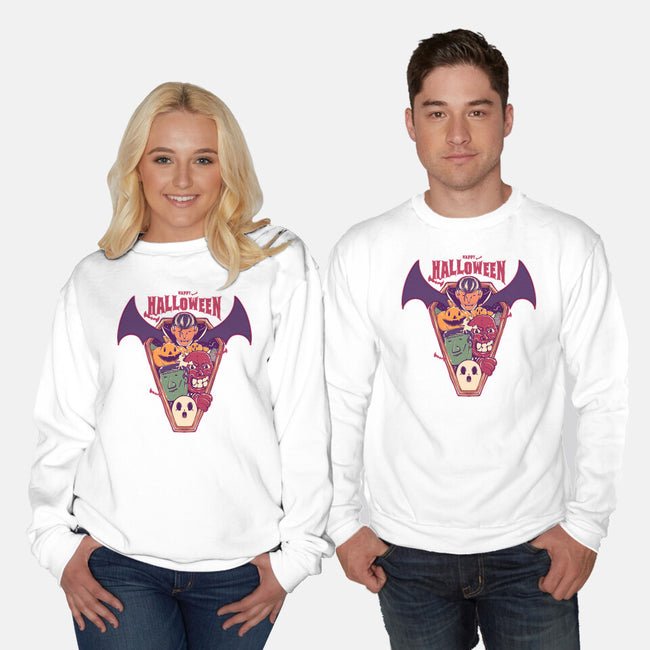 Ghost Party Halloween-Unisex-Crew Neck-Sweatshirt-MMNINESTD