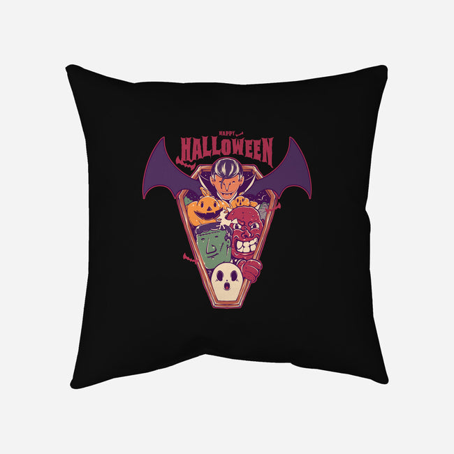 Ghost Party Halloween-None-Removable Cover w Insert-Throw Pillow-MMNINESTD