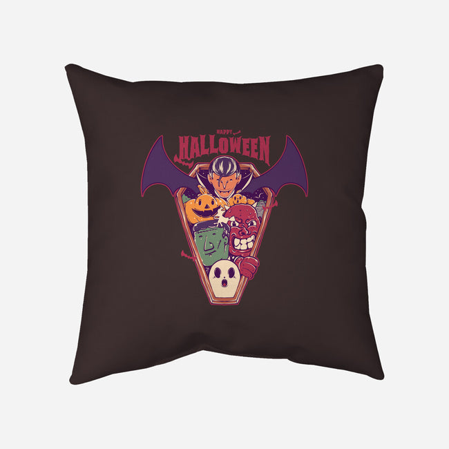 Ghost Party Halloween-None-Removable Cover w Insert-Throw Pillow-MMNINESTD