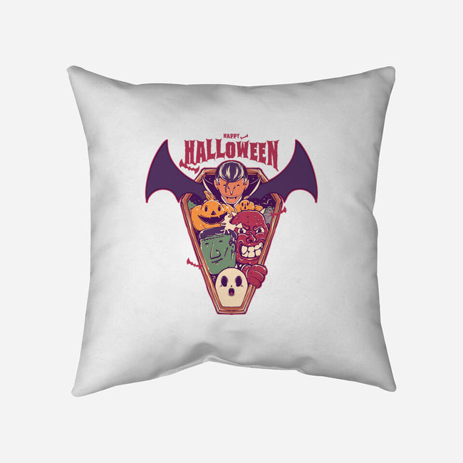 Ghost Party Halloween-None-Removable Cover w Insert-Throw Pillow-MMNINESTD