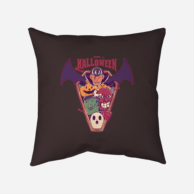 Ghost Party Halloween-None-Removable Cover-Throw Pillow-MMNINESTD