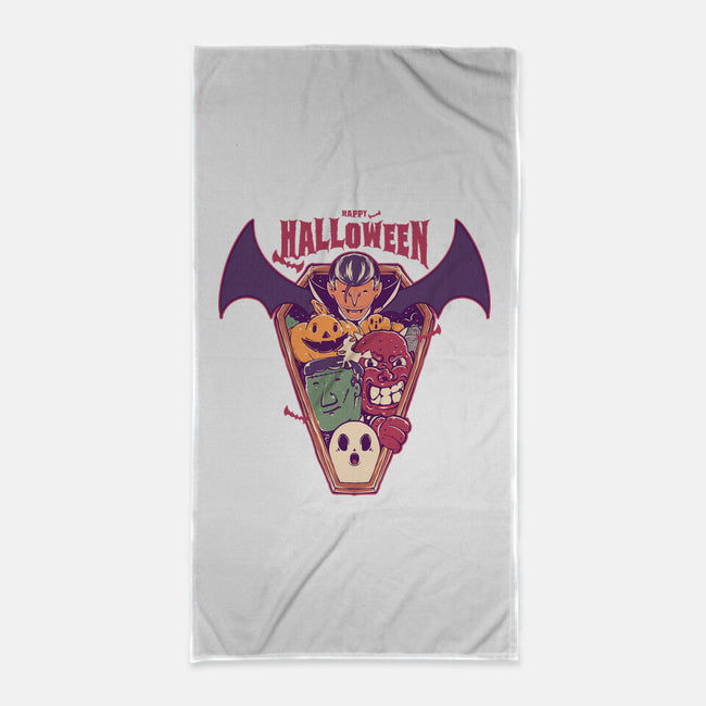 Ghost Party Halloween-None-Beach-Towel-MMNINESTD