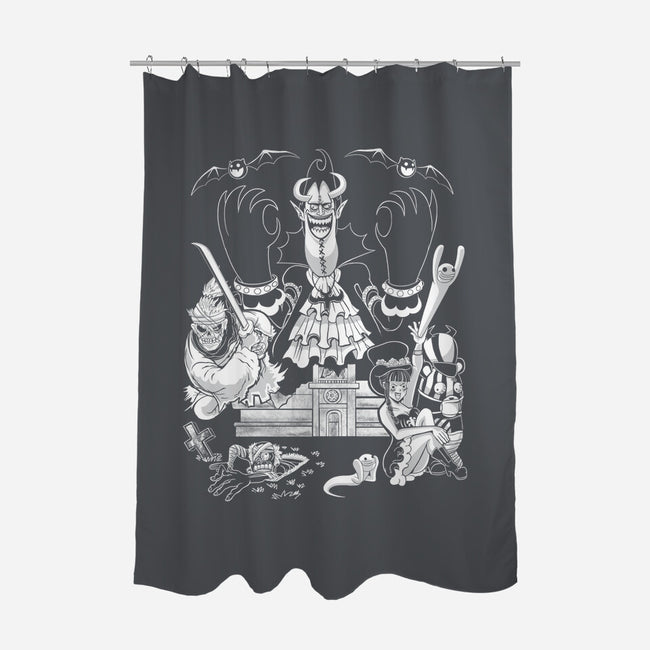 Island Of Horrors-None-Polyester-Shower Curtain-SpicyGurry