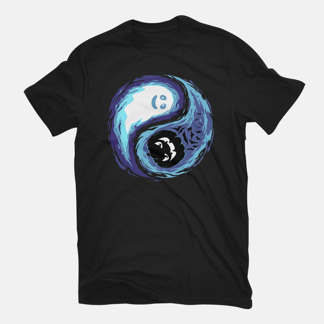 Yin Yang Halloween-Womens-Basic-Tee-IKILO