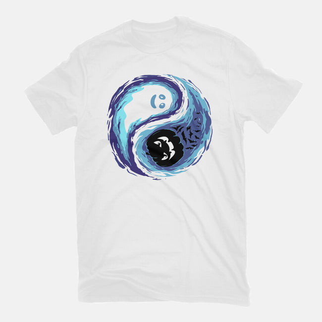 Yin Yang Halloween-Womens-Fitted-Tee-IKILO