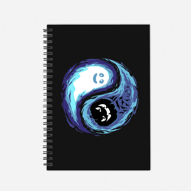 Yin Yang Halloween-None-Dot Grid-Notebook-IKILO