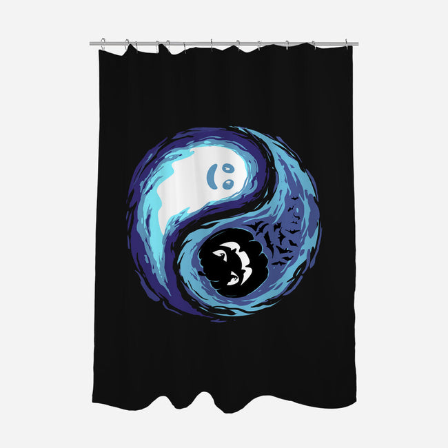 Yin Yang Halloween-None-Polyester-Shower Curtain-IKILO
