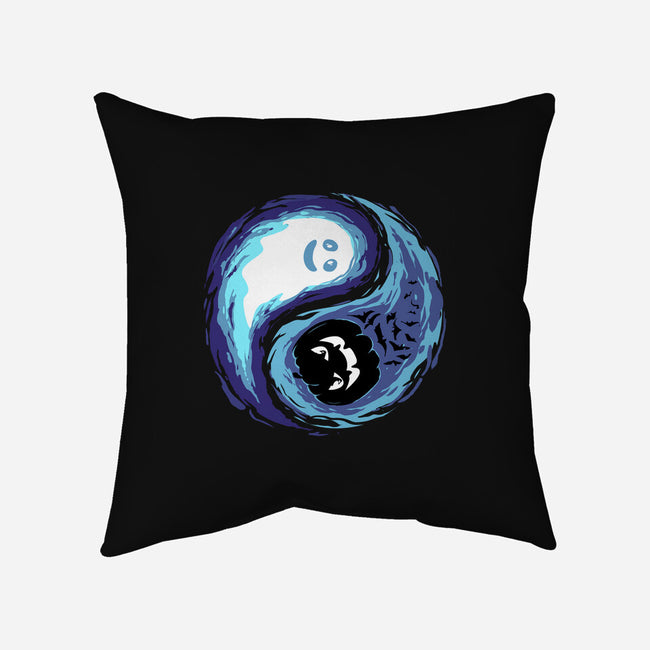 Yin Yang Halloween-None-Removable Cover w Insert-Throw Pillow-IKILO