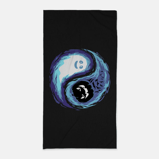 Yin Yang Halloween-None-Beach-Towel-IKILO