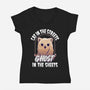 Ghost In The Sheets-Womens-V-Neck-Tee-neverbluetshirts