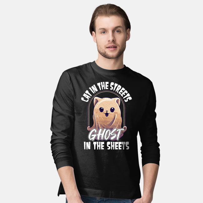 Ghost In The Sheets-Mens-Long Sleeved-Tee-neverbluetshirts