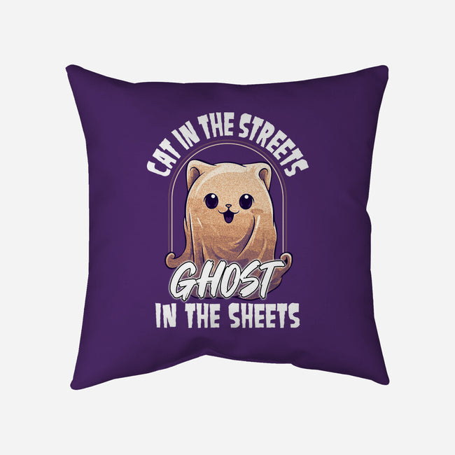 Ghost In The Sheets-None-Removable Cover w Insert-Throw Pillow-neverbluetshirts