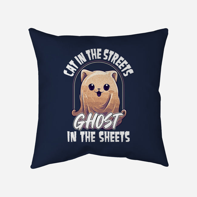 Ghost In The Sheets-None-Removable Cover-Throw Pillow-neverbluetshirts