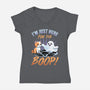 Just Here For The Boop-Womens-V-Neck-Tee-neverbluetshirts