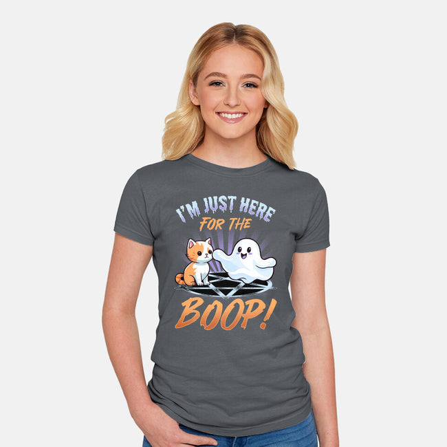 Just Here For The Boop-Womens-Fitted-Tee-neverbluetshirts