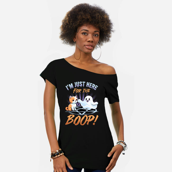 Just Here For The Boop-Womens-Off Shoulder-Tee-neverbluetshirts