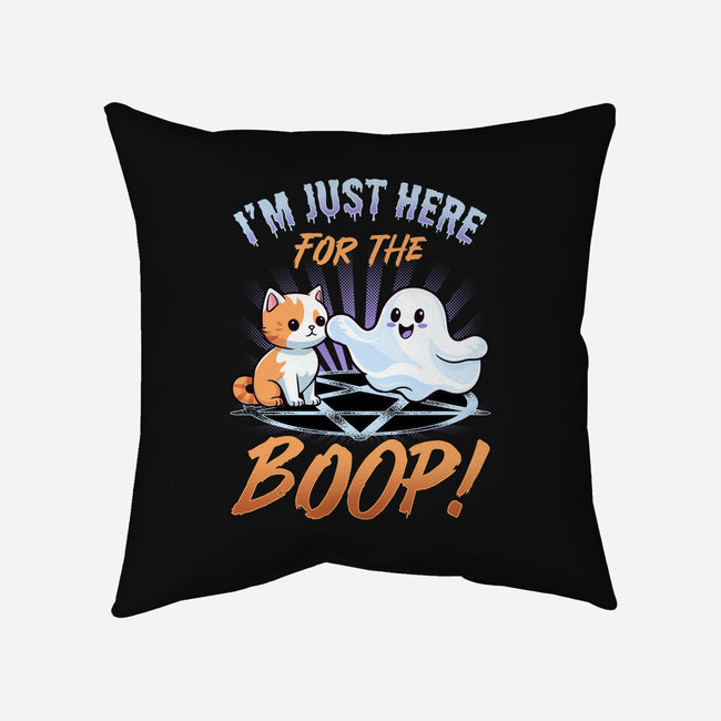 Just Here For The Boop-None-Non-Removable Cover w Insert-Throw Pillow-neverbluetshirts