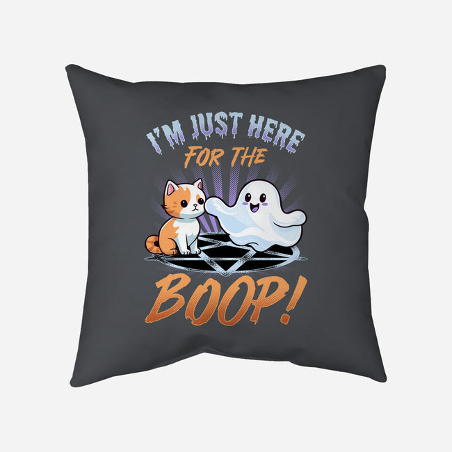 Just Here For The Boop-None-Non-Removable Cover w Insert-Throw Pillow-neverbluetshirts