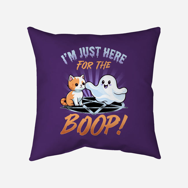 Just Here For The Boop-None-Non-Removable Cover w Insert-Throw Pillow-neverbluetshirts