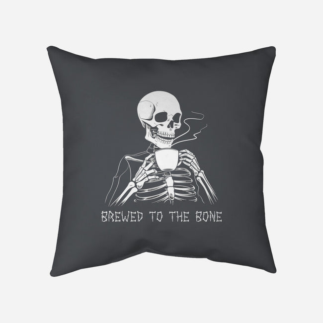Brewed To The Bone-None-Removable Cover-Throw Pillow-neverbluetshirts