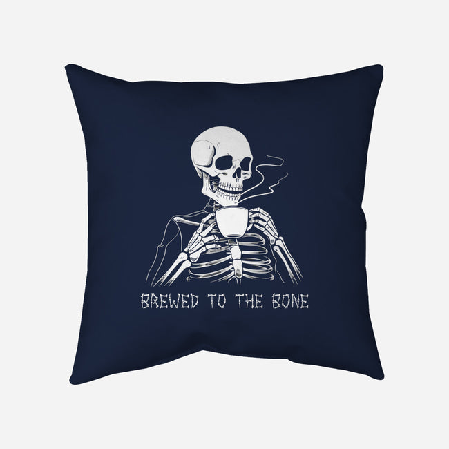 Brewed To The Bone-None-Removable Cover-Throw Pillow-neverbluetshirts